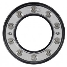 Lámpa gyűrű LED 12-24V piros